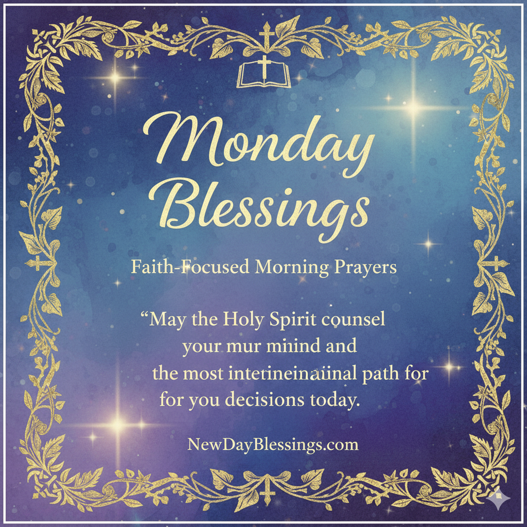 Faith-Focused Monday Morning Prayers