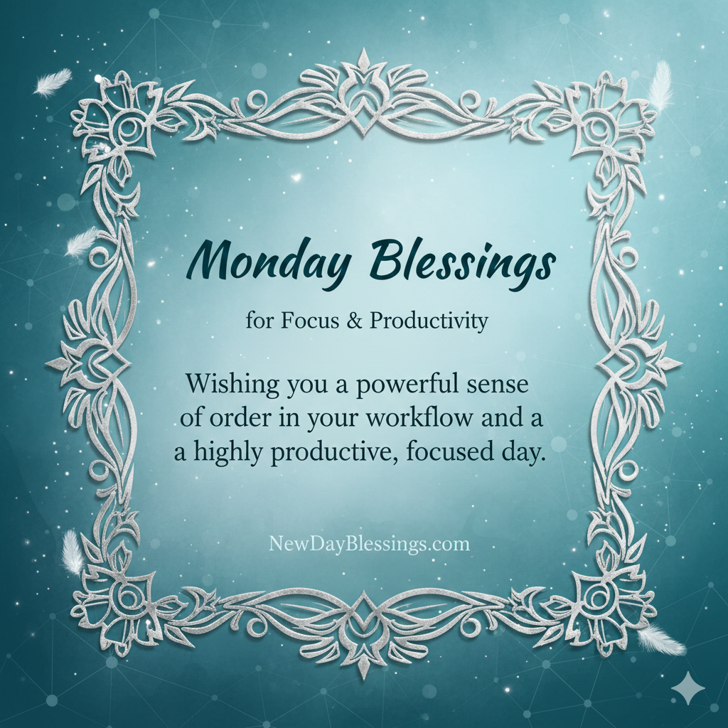 Monday Blessings for Focus & Productivity