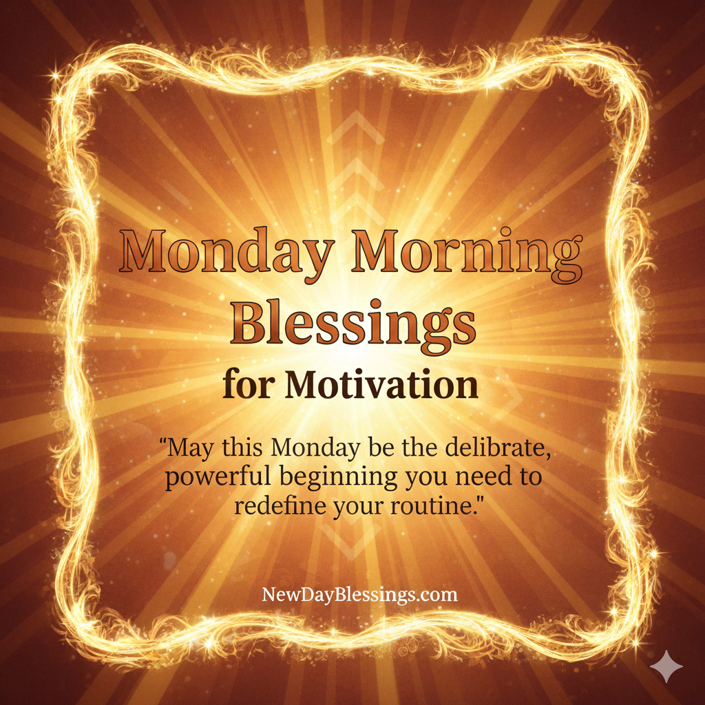 Monday Morning Blessings for Motivation